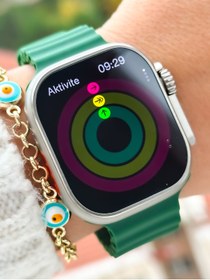 Resim FERRO Yeşil Silikon Amoled,türkçe,sesli Görüşme,11farklı Spor Modlu Kadın Akıllısaat Bileklik 