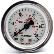 Resim Pakkens 0-25 Bar 63 Mm Arkadan Bağlantılı Panotipi Kuru Manometre 