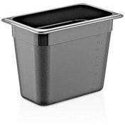 Resim GastroPlast GN 1/3-200 mm Gastronom Küvet, Polikarbon, Siyah 