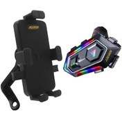 Resim Y20 Max Kask Kulaklık İnterkom + Motosiklet Telefon Tutacağı 