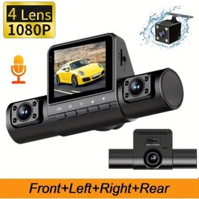 Resim Xuweiwei M80 Zkcamspy 4 Kanallı Araç Kamerası Fhd 1080p Ön 720p Yan Kameralar Gece Görüşü 24h Park Modu 