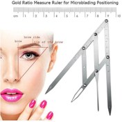 Resim Microblading Simetrik Ve Estetik Kaş Ölçüm Cetveli, Kalıcı Makyaj Altın Oran Pergeli 275 