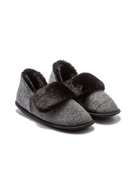 Resim Martha Kadın Peluş Ev Botu Siyah 37/41 Siyah 