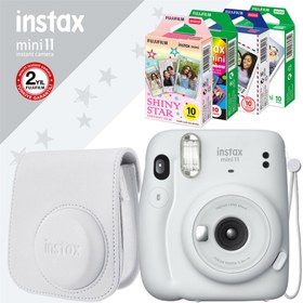 Resim Instax mini 11 Beyaz Fotoğraf Makinesi ve Özel Filmli Hediye Seti 3 