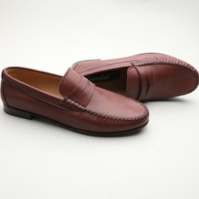 Resim Gondol Erkek Hakiki Deri Klasik Kösele Kahverengi 42 Ttx.183 