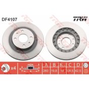 Resim Trw TRW-DF4107 Ön Fren Aynası Vega 110-11216V95 260×19.8×4DLX... 