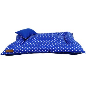 Resim NATZIONE MAVİ PUANLI KEDİ KÖPEK MİNDER YATAĞI - 55X70 CM / MPMY00067 