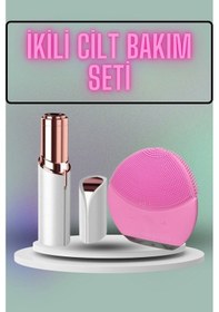 Resim Znv Zenvia Mey İthalat Kaş Bıyık Ve Yüz Epilasyon Aleti Ve Titreşimli Yüz Temizleme Masaj Aleti İkili S 