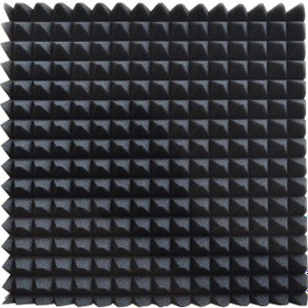 Resim Akustik Ses Yalıtım Süngeri Yapışkanlı 15 Dns 50x50x4 Piramit Kesim 
