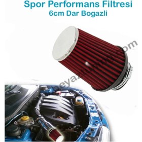 Resim Universal Performans Hava Filtresi DAF 1000 Modeli İçin 6 cm Dar Boğazlı Yüksek Performans 