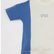 Resim Defacto Erkek Bebek Bisiklet Yaka Renk Bloklu Kısa Kollu Tişört D1478A524SMER98 Ekru 