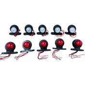 Resim Takoz LED Lamba 12-24V Kırmızı-Beyaz 10 Adet Fiyatı 