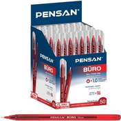 Resim Pensan Tükenmez Kalem Büro 1.0 MM Kırmızı 50 Li 2270 