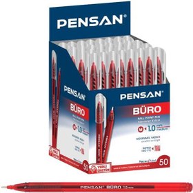 Resim Pensan Tükenmez Kalem Büro 1.0 MM Kırmızı 50 Li 2270 