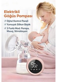 Resim Tek Elektrikli Göğüs Pompası I Elektrikli Süt Pompası Isüt Sağma Makinesi I Anne Sütü Sağma Pompası 