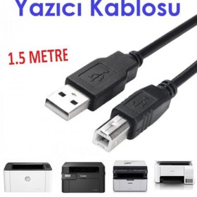 Resim Bilgisayar Usb Yazıcı Kablosu Printer Kablosu 1,5 Metre 