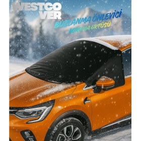 Resim WestCover Renault Talisman Siyah Kar-Buzlanma Önleyici Ön Cam Brandası,örtüsü 