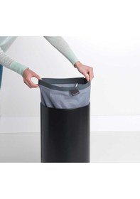 Resim Brabantıa Matt Black Mantar Kapaklı Çamaşır Sepeti 35lt Siyah 