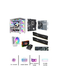 Resim Symoon SymoonPC0010 i5-14400F 16 GB 512 GB NMVe SSD 16 GB RTX4060Ti Free Dos Masaüstü Oyuncu Bilgisayarı 