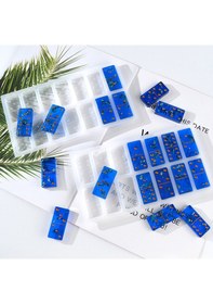 Resim Epoksi 28 Li Kalıp Silikon Kalıp Domino 