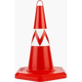 Resim Üstün Trafik Konisi Sert 50 cm Ağırlıksız 