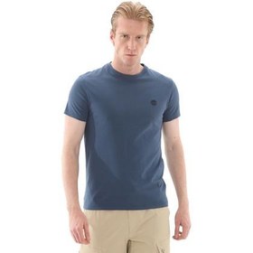 Resim Timberland Dunstan Rıver Short Sleeve Tee Erkek T-Shirt Mavi 
