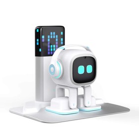 Resim EMO Go Home ChatGPT YZ Pet Robot Beyaz Home Station İle Birlikte 