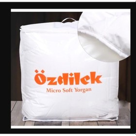 Resim Özdilek Microsoft Mikrofiber Çift Kişilik Silikon Beyaz Yorgan (1 