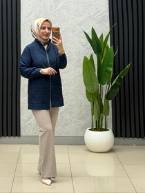 Resim Armine trend kisa ceket /kap kod:26YT567 - Lacivert / 40 