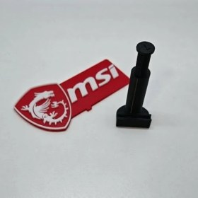 Resim Msı Logolu Ayarlanabilir Ekran Kartı Tutucu - Gpu Sarkma Önleyici Yükseklik Ayarlı Destek Aparatı (60MM - 105MM) 