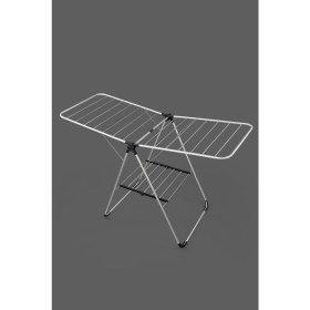 Resim Gri Butterfly Alüminyum Çamaşır Kurutma Askısı, Hafif ve Dayanıklı Tasarım 