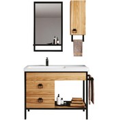 Resim Denko Dila 100 Cm Mdf Banyo Dolabı Takımı Çok Renkli 