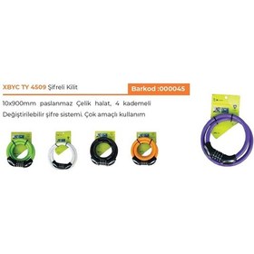 Resim FORTE GT XBYC TY 4509 ŞİFRELİ KİLİT 5 RENK DEĞİŞEBİLİR ŞİFRE Siyah 