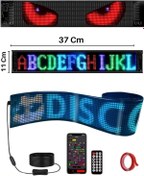 Resim SONREİR Matrix Led Ekran 37 Cm Esnek Telefon Kontrollü Cama Yapışan Araba,kamyon, Dükkan Bluetooth Tabela 