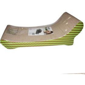 Resim Zengemtx Pawise Şezlong Şekilli Karton Kedi Tırmalama 47 Cm 