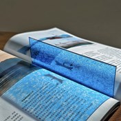 Resim Yaratıcı Mavi Deniz Kitap Ayracı, Yüksek Çekicili Işık ve Gölge Yarı Şeffaf Kitap İşareti 