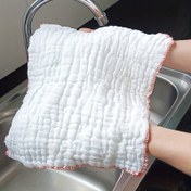 Resim 10 adet Dayanıklı Yapışmaz Yağ Mesh Mutfak Havluları - Daha İyi Emicilik İçin Dokulu Yüzeyli Verimli Temizlik Bulaşık Bezleri, Bulaşıklardan Yağ Çıkarmak ve Yüzey Temizliği İçin Mükemmel 