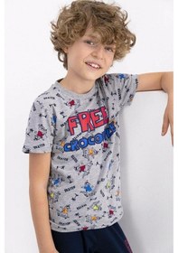 Resim Rolypoly Roly Poly 2343 Free Crocodile Erkek Çocuk Kısa Kol Pijama Takımı 