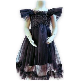 Resim Okay Kız Çocuk Uzun Abiye Elbise-12088-siyah Siyah 