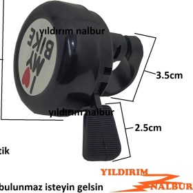 Resim Yıldırım Bisiklet Zili Plastik Scooter Zili Ekonomik 