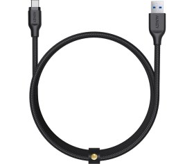 Resim Aukey CB-AC2 USB 3.1 USB A To USB C Kablosu Örgülü 2 m - Siyah 