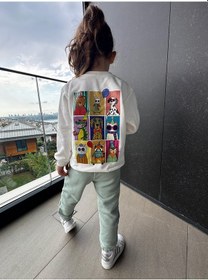 Resim Melomel Animal Unisex Eşofman Takım Çok Renkli 