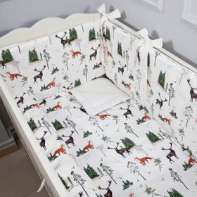 Resim Woods Bebek Uyku Seti - Sosis Bumper / 70x130 