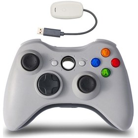 Resim Geekyou Beyaz X-360 Kablosuz Oyun Kolu 2.4g Kumanda Pil Yok Ergonomik Tasarım - Xbox360 İçin Abs Malzeme 