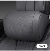 Resim Dashanshop Lüks Araç Koltuğu Aksesuarları Sıfır Basınç Tasarım Nappa Yüzey Başlık Yastığı Siyah 