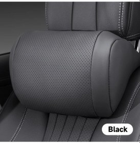 Resim Dashanshop Lüks Araç Koltuğu Aksesuarları Sıfır Basınç Tasarım Nappa Yüzey Başlık Yastığı Siyah 