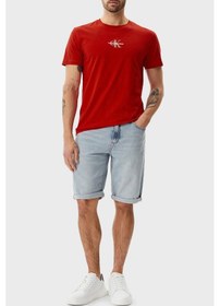 Resim Calvin Klein Erkek T Shirt J30j325649 Xnı Kırmızı kırmızı 
