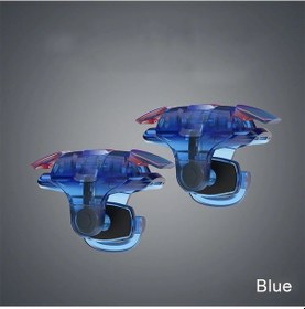 Resim Mavi Telefon Mobil Oyun Tetik Yangın Düğmesi Kolu Shooter Oyun Joystick Gamepad Pubg Yangın Çekim Amaç Anahtar L1r 