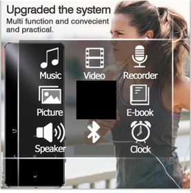 Resim Dokunmatik Tuşlu Mp3 Bluetooth Müzik Çalar Pembe 