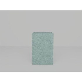 Resim Nuano Consept Laden Serisi Köşeli Saksı Yeşil 50x120 